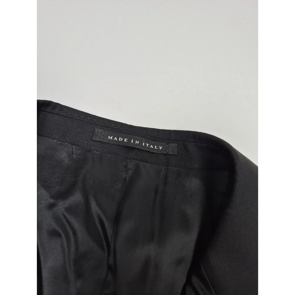 Loro Piana Lubiam Tuxedo Jacket Mens 48R Black Super 120s Wool 3 Button Italy